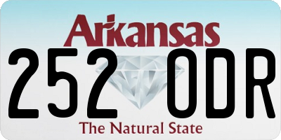 AR license plate 252ODR