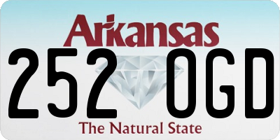 AR license plate 252OGD