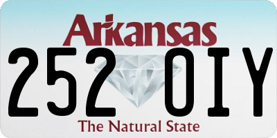 AR license plate 252OIY
