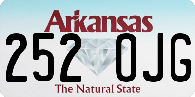 AR license plate 252OJG
