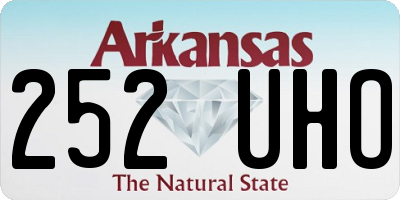AR license plate 252UHO
