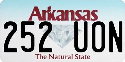 AR license plate 252UON