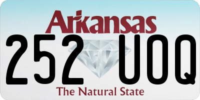 AR license plate 252UOQ