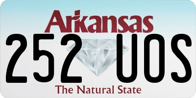 AR license plate 252UOS