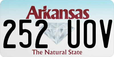 AR license plate 252UOV