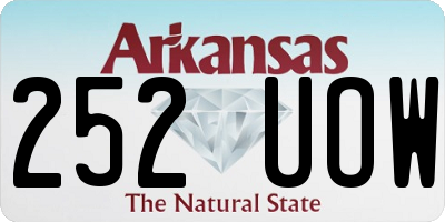 AR license plate 252UOW