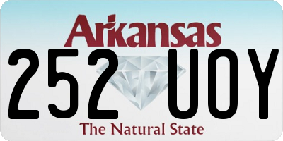 AR license plate 252UOY