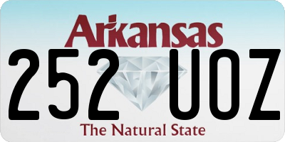 AR license plate 252UOZ