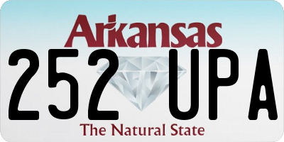 AR license plate 252UPA