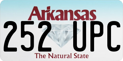 AR license plate 252UPC