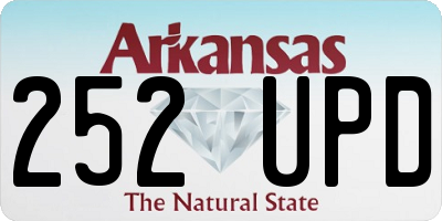 AR license plate 252UPD