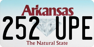 AR license plate 252UPE