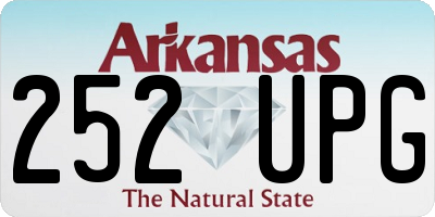 AR license plate 252UPG