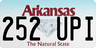 AR license plate 252UPI