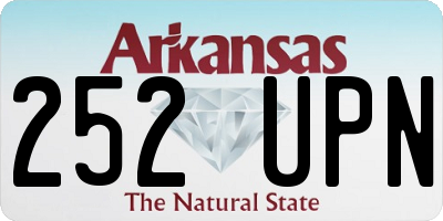 AR license plate 252UPN