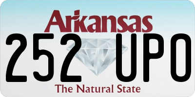 AR license plate 252UPO