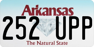 AR license plate 252UPP