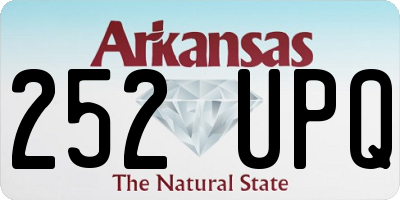 AR license plate 252UPQ
