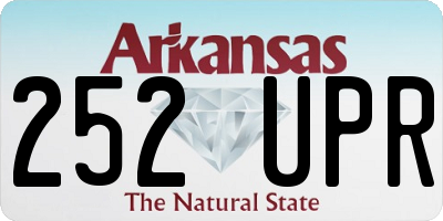 AR license plate 252UPR