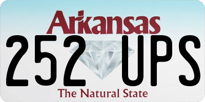 AR license plate 252UPS