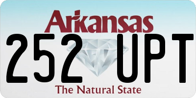 AR license plate 252UPT