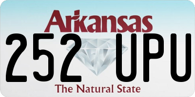 AR license plate 252UPU
