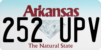 AR license plate 252UPV