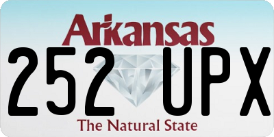 AR license plate 252UPX