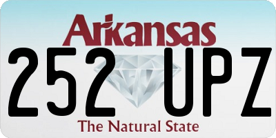 AR license plate 252UPZ