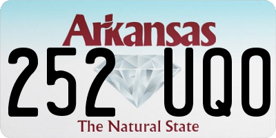 AR license plate 252UQO