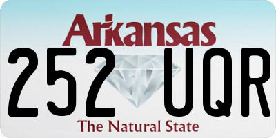 AR license plate 252UQR