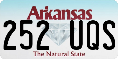 AR license plate 252UQS