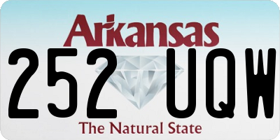 AR license plate 252UQW