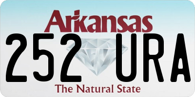 AR license plate 252URA