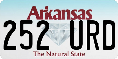 AR license plate 252URD