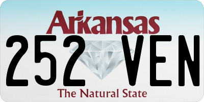 AR license plate 252VEN