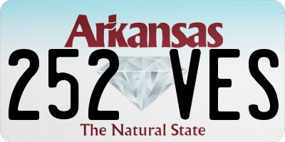 AR license plate 252VES