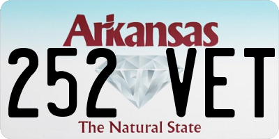 AR license plate 252VET