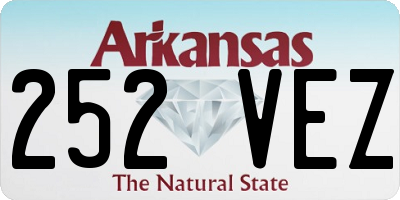 AR license plate 252VEZ