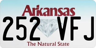 AR license plate 252VFJ