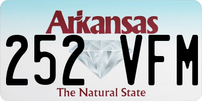 AR license plate 252VFM