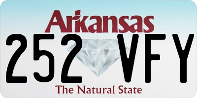 AR license plate 252VFY