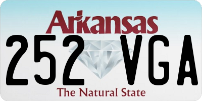 AR license plate 252VGA