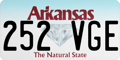AR license plate 252VGE