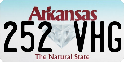 AR license plate 252VHG