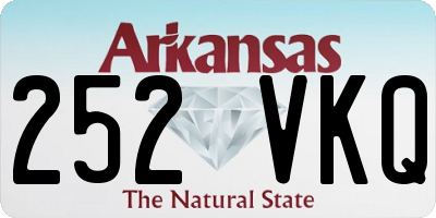 AR license plate 252VKQ