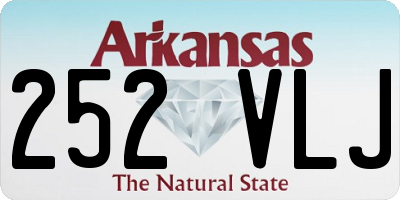 AR license plate 252VLJ