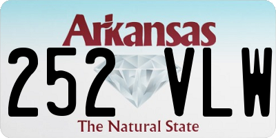 AR license plate 252VLW