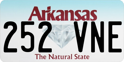 AR license plate 252VNE