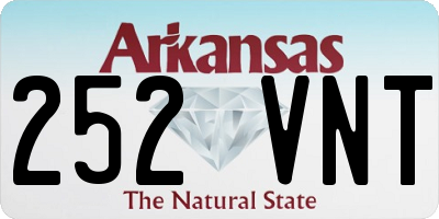 AR license plate 252VNT